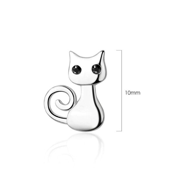 Twirly Cat Stud Earrings - Image 3