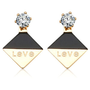 Bullion Gold Geo Love Earrings