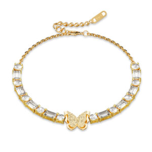 Krystal Couture Rosalie Crystal Butterfly Bracelet