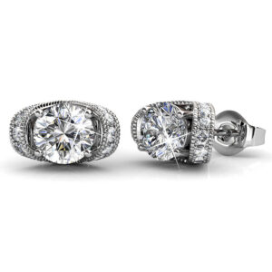 Krystal Couture Tiara Earrings Embellished with SWAROVSKI® Crystals