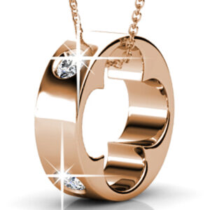 Krystal Couture Ring Pendant Necklace Embellished with SWAROVSKI® Crystals