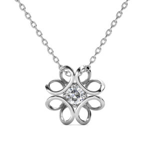 Krystal Couture Daffodil Hologram Short Necklace Embellished with SWAROVSKI® Crystals