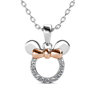 Krystal Couture Minnie Mouse Necklace Embellished with SWAROVSKI® Crystals