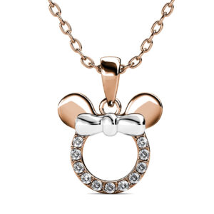 Krystal Couture Minnie Mouse Necklace Embellished with SWAROVSKI® Crystals